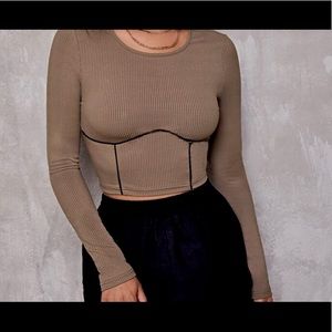 new long sleeve crop top . accept paypal only.